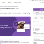 Page de destination du plugin d'abonnement WooCommerce pour les abonnements WooCommerce